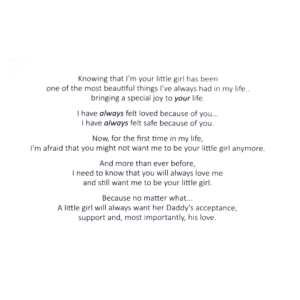 A poem about a little girl 's life.
