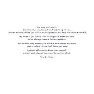 A card with an image of a person 's face and the words 