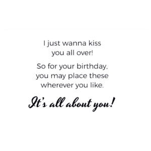 A card with the words 