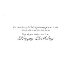 A birthday card with the words 