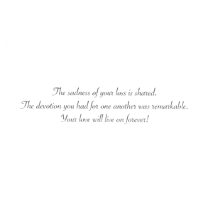 A card with the words 