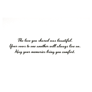 A card with the words 