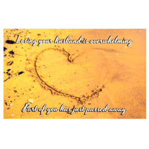 A heart drawn on the ground with a quote.