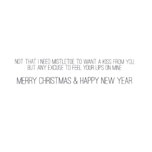 A christmas card with a quote from the movie