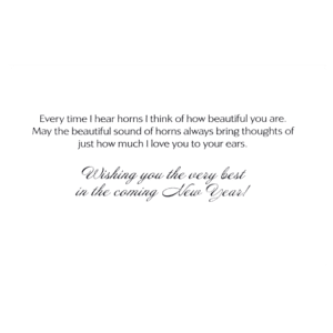 A card with the words 