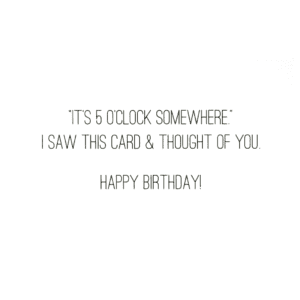 A birthday card with the words 