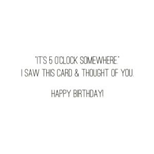 A birthday card with the words 