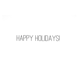 A green background with the words happy holidays written in black.