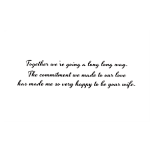A card with the words together we 're going a long way.