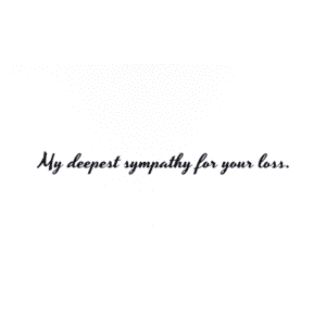 A card with the words 