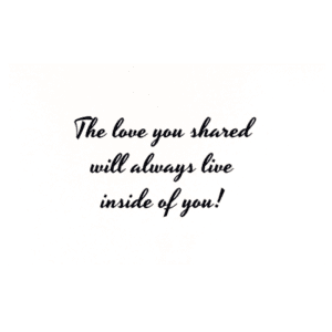 A card with the words 