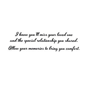 A card with the words 