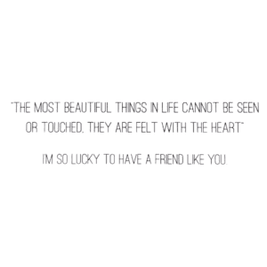 A card with the words 
