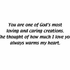 A quote about love and caring for one another.