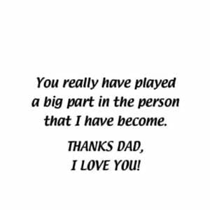 A card with the words 