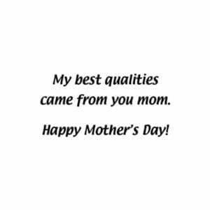 A card with the words 