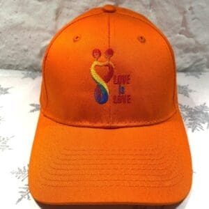 A baseball cap with the word 