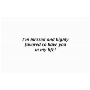 A card with the words 