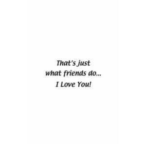 A card with the words 