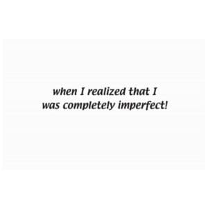 A white card with the words 