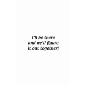 A card with the words 