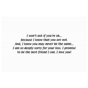 A card with the words 