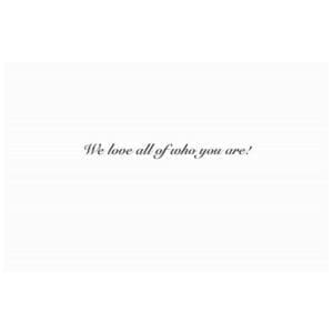 A card with the words 