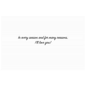 A card with the words 