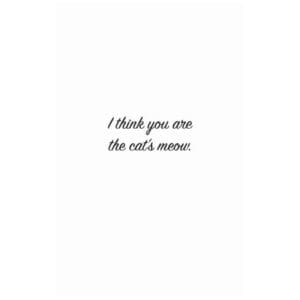 A card with the words 