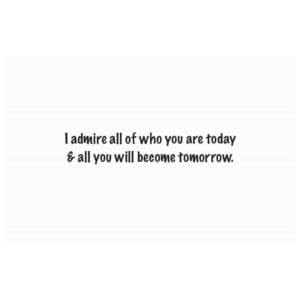 A card with the words 